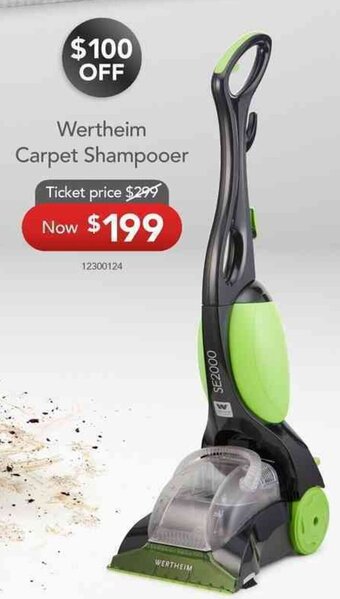 Godfreys Wertheim Carpet Shampooer offer
