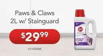 Paws & Claws 2L w/ Stainguard