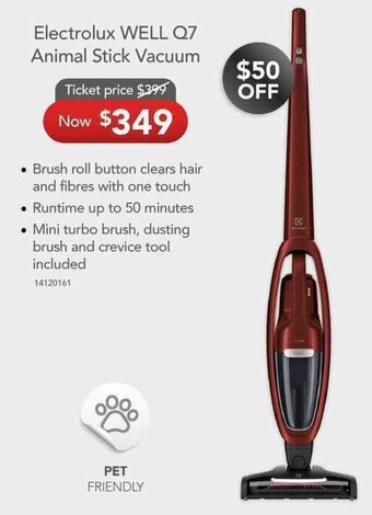 Godfreys Electrolux Well Q7 Animal Stick Vacuum offer