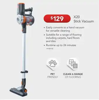 X20 Stick Vacuum
