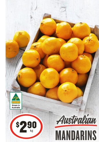 IGA Australian MANDARINS offer