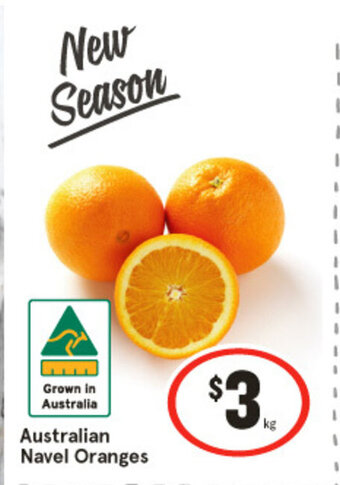 IGA Australian Navel Oranges offer