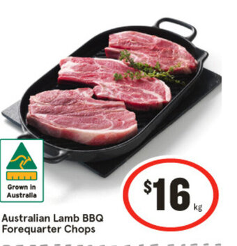 IGA Australian Lamb BBQ Forequarter Chops offer