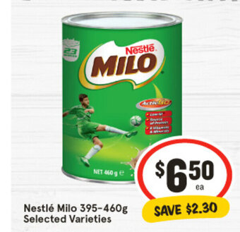 IGA Nestlé Milo 395-460g offer