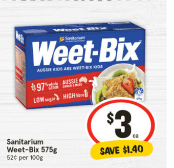 IGA Sanitarium Weet-Bix 575g offer