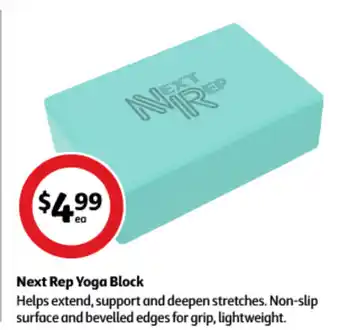 Coles Next Rep Yoga Block offer