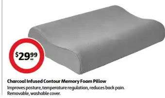 Coles Charcoal Infused Contour Memory Foam Pillow offer