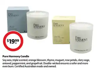 Coles Pure Harmony Candle offer