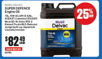 SuperCheap Auto MOBIL DELVAC SUPER DEFENCE Engine Oil offer
