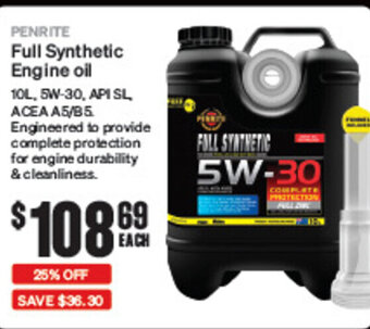 SuperCheap Auto PENRITE Full Synthetic Engine oil offer