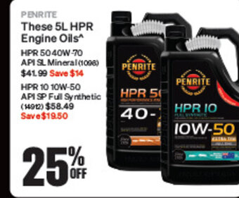 SuperCheap Auto PENRITE These 5L HPR Engine Oils* offer