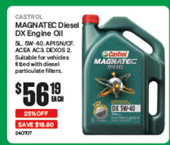 SuperCheap Auto CASTROL MAGNATEC Diesel DX Engine Oil offer