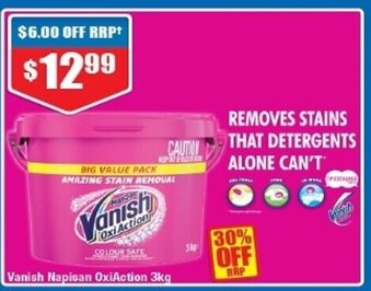 Chemist Warehouse Vanish Napisan OxiAction 3kg offer