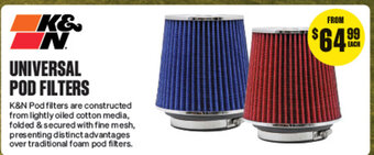 SuperCheap Auto UNIVERSAL POD FILTERS offer