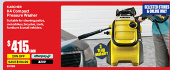 SuperCheap Auto KARCHER K4 Compact Pressure Washer offer