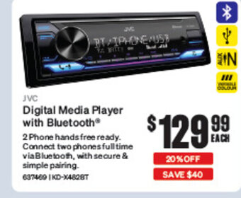SuperCheap Auto Digital Media Player with Bluetooth® offer