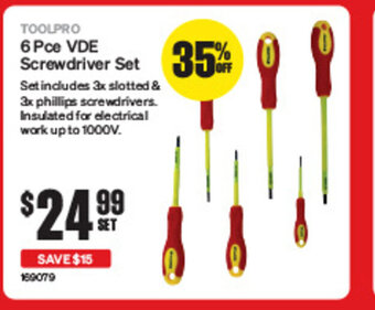 SuperCheap Auto TOOLPRO Screwdriver Set offer
