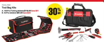 SuperCheap Auto TOOLPRO Tool Bag Kits offer