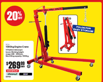 SuperCheap Auto SCA 1000kg Engine Crane offer
