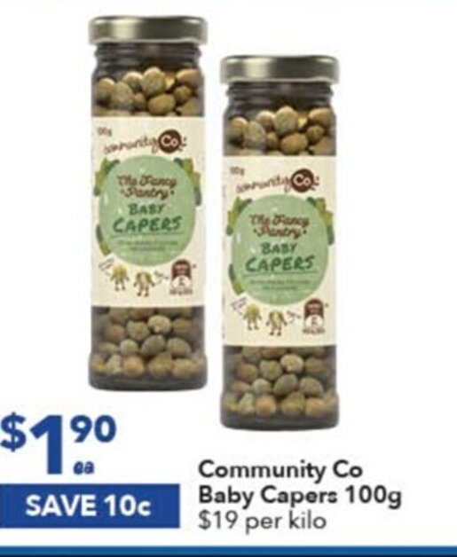 Community Co Baby Capers 100g offer at Ritchies