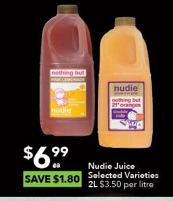 Ritchies Nudie Juice Selected Varieties offer