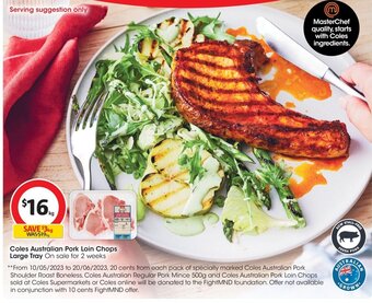 Coles Coles Australian Pork Loin Chops offer