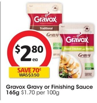 Coles Gravox Gravy or Finishing Sauce 165g offer
