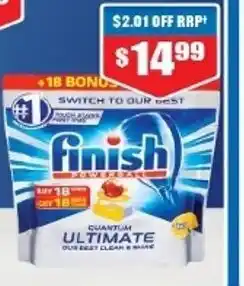 Chemist Warehouse Finish Ultimate Lemon 18+18 Tablets offer