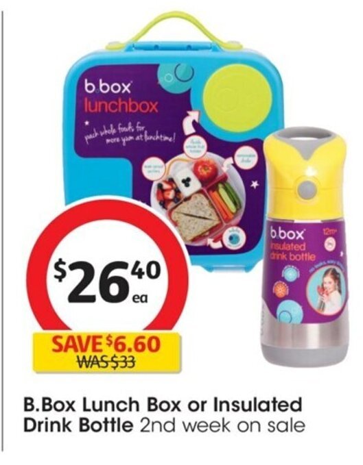B.Box Lunch Box or Insulated Drink Bottle offer at Coles