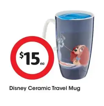 Coles Disney Ceramic Travel Mug offer