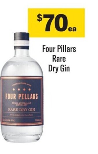 Coles Four Pillars Rare Dry Gin offer