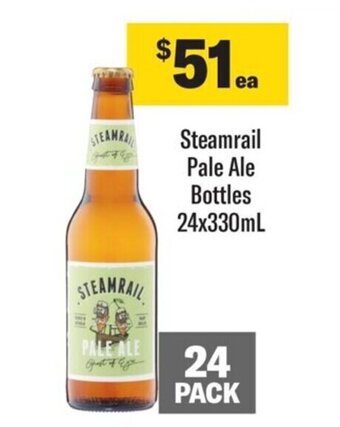 Steamrail Pale Ale Bottles 24x330mL