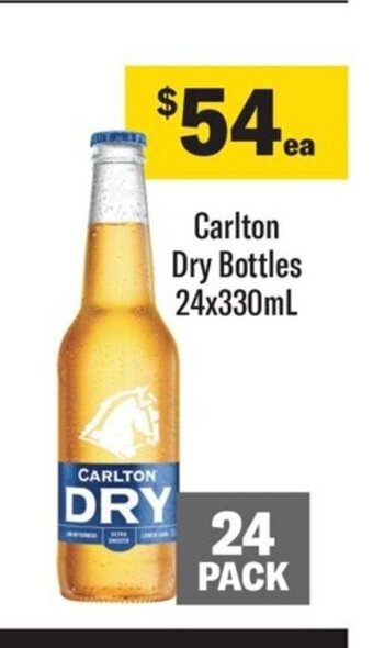 Carlton Dry Bottles 24x330mL