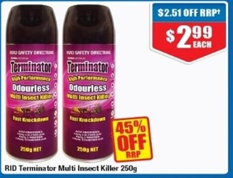 Chemist Warehouse RID Terminator Multi Insect Killer 250g offer