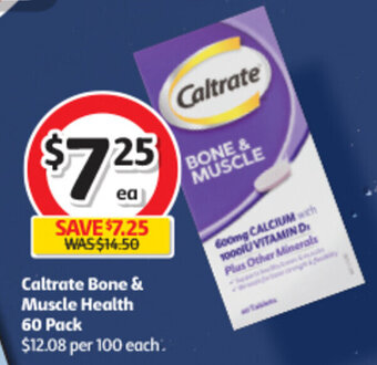 Coles Caltrate Bone & Muscle Health 60 Pack offer