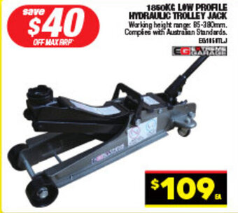 Autopro 1850KG LOW PROFILE HYDRAULIC TROLLEY JACK offer