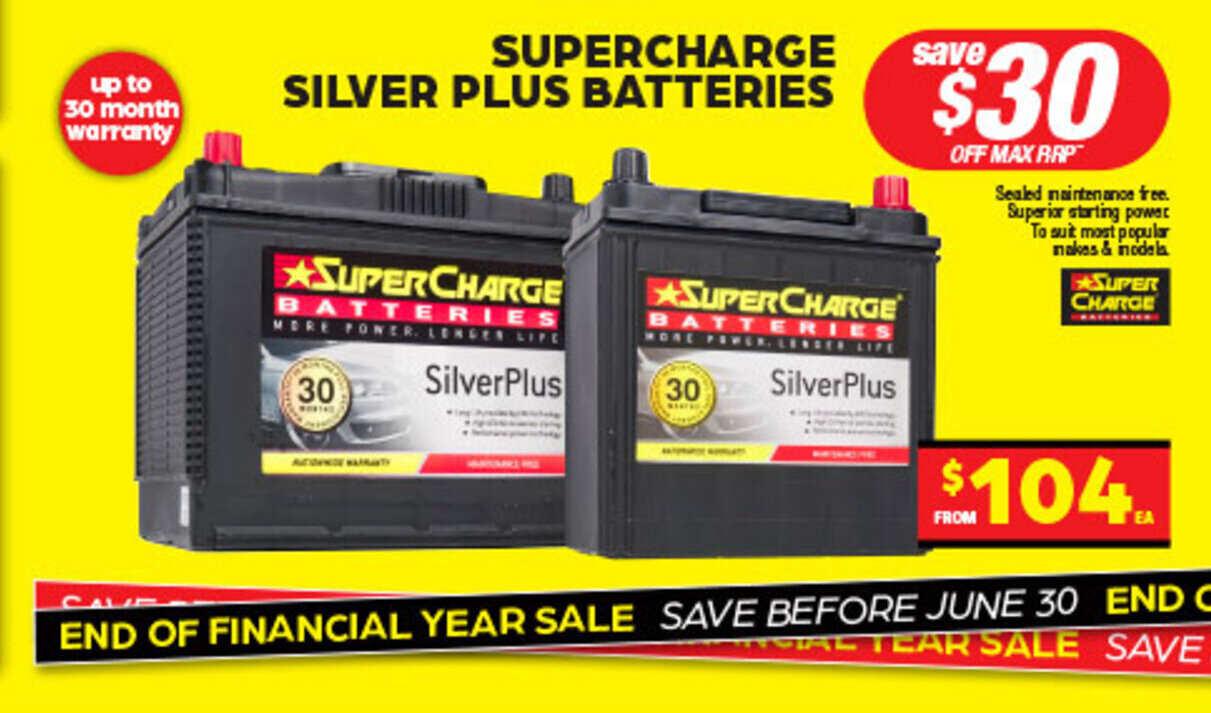 *SUPERCHARGE BATTERIES MORE FONER, LONGER LIFE SilverPlus offer at Autopro