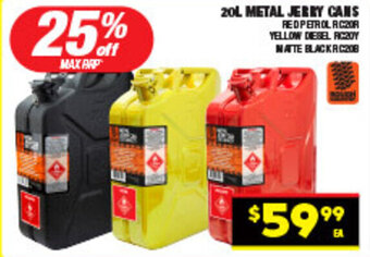 20L Metal Jerry Cans