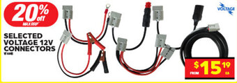 Autopro SELECTED VOLTAGE 12V CONNECTORS offer