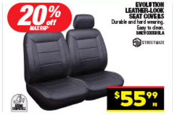 Autopro EVOLUTION LEATHER-LOOK SEAT COVERS offer