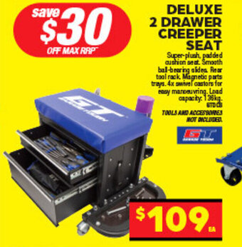 Autopro DELUXE 2 DRAWER CREEPER SEAT offer