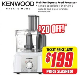 The Good Guys KENWOOD MultiPro Express Food Processor offer