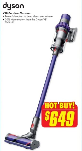 The Good Guys dyson V10 Cordless Vacuum offer