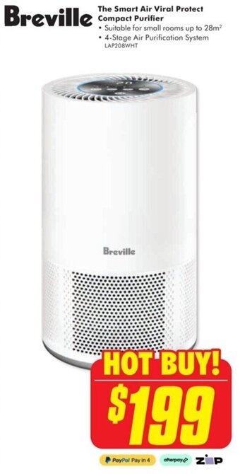 The Good Guys Breville The Smart Air Viral Protect Compact Purifier offer
