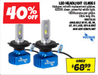 Autobarn LED HEADLIGHT GLOBES offer
