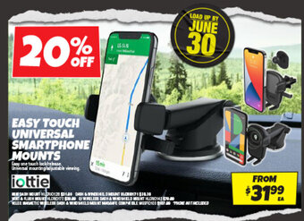 Autobarn EASY TOUCH UNIVERSAL SMARTPHONE MOUNTS offer