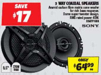 Autobarn 3 WAY COAXIAL SPEAKERS offer