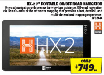 Autobarn HX-2 7" PORTABLE ON/OFF ROAD NAVIGATOR offer