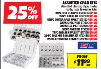 Autobarn ASSORTED GRAB KITS offer