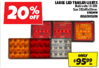 Autobarn LARGE LED TRAILER LIGHTS offer